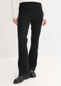 Pantalón de punto con efecto arrugado