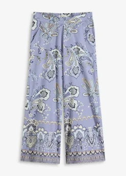 Pantalón de punto con estampado paisley