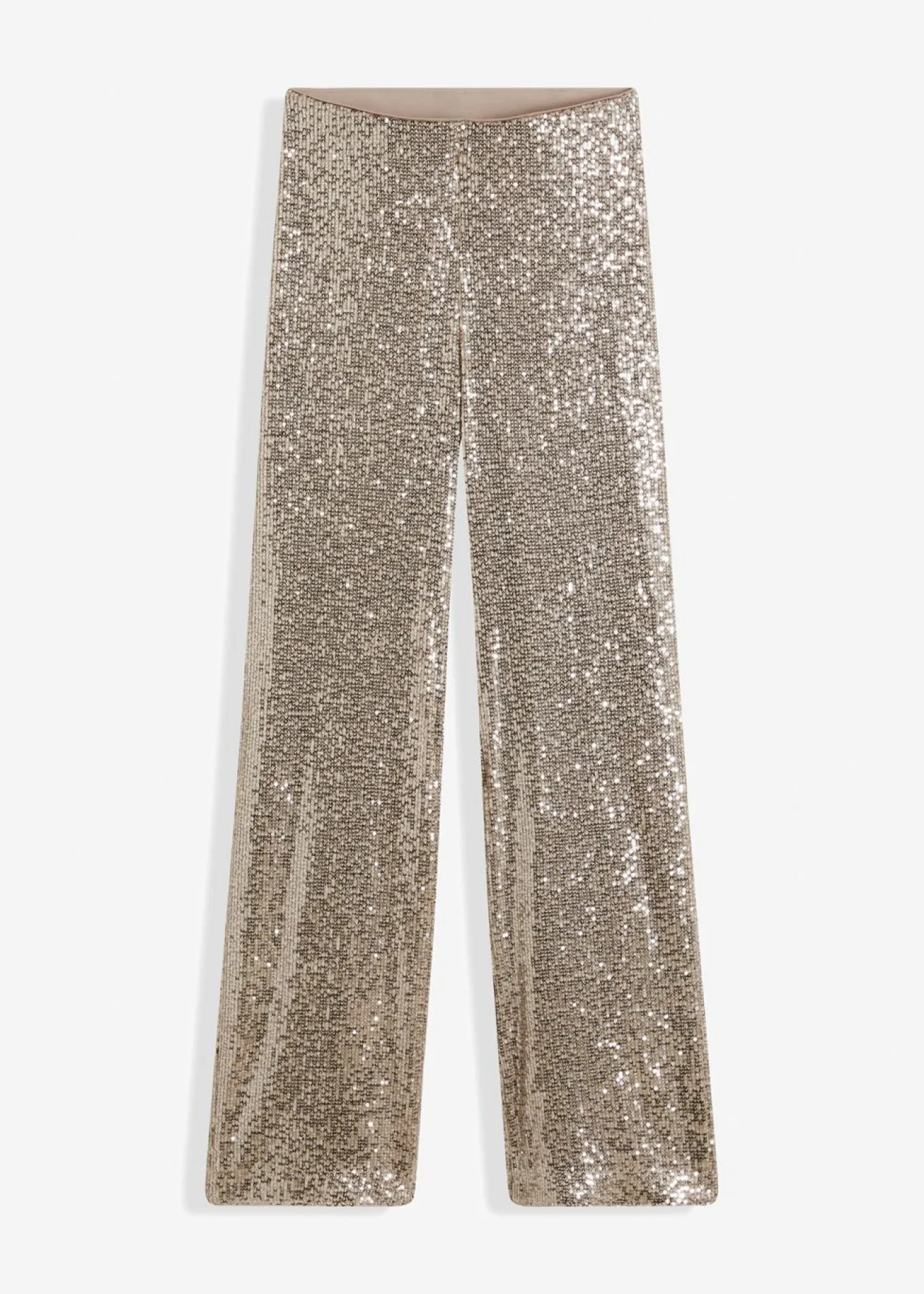 Pantalón de punto con lentejuelas