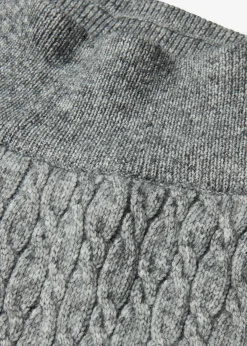 Pantalón de punto con patrón trenzado