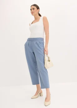 Pantalón de punto con pinzas