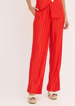 Pantalón de punto con plisado