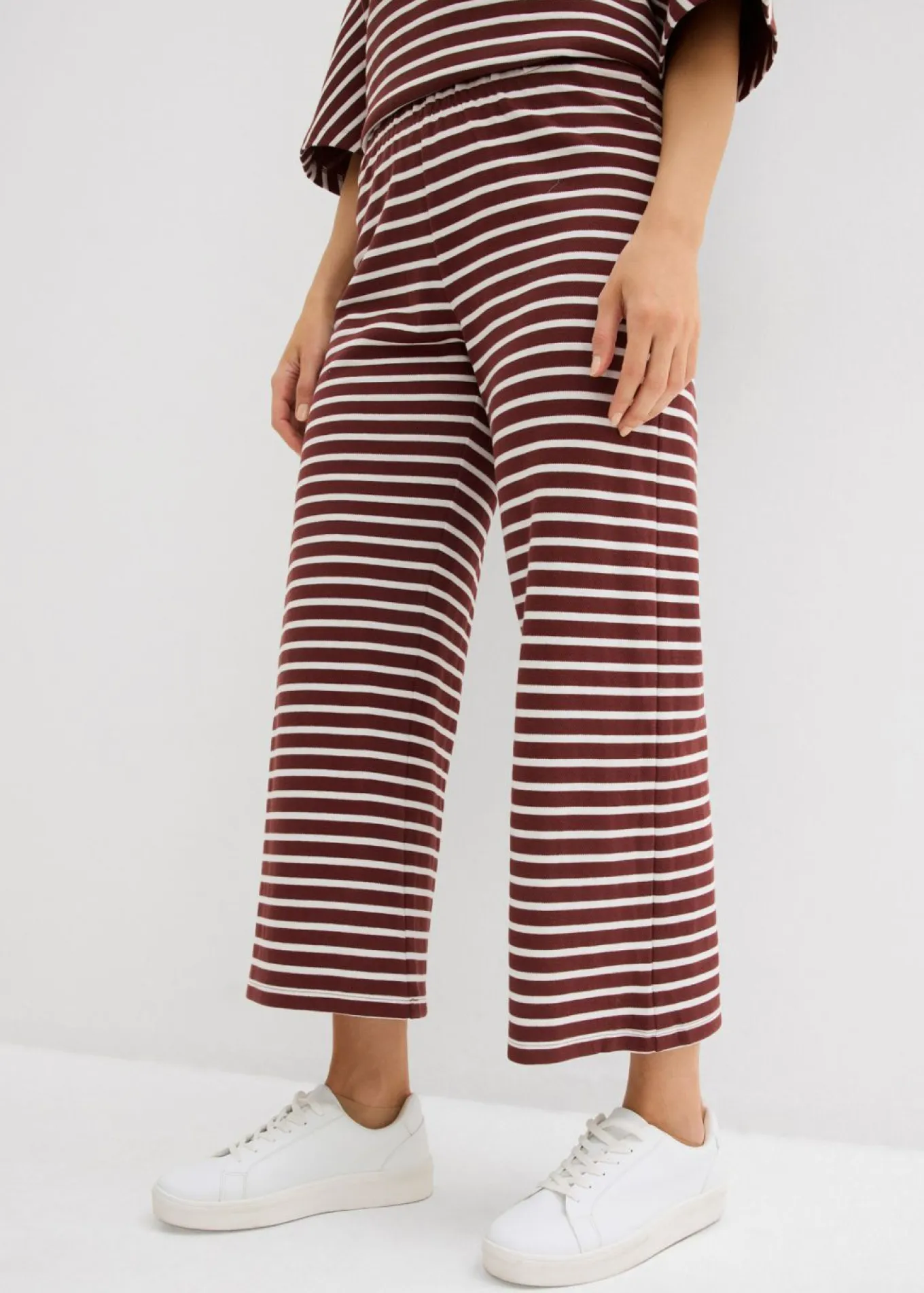 Pantalón de punto de algodón estructurado