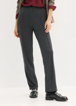 Pantalón de punto de algodón con ribete