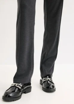 Pantalón de punto de algodón con ribete