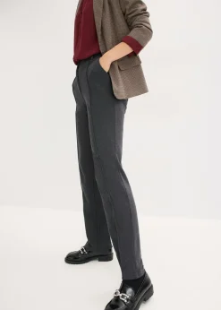 Pantalón de punto de algodón con ribete