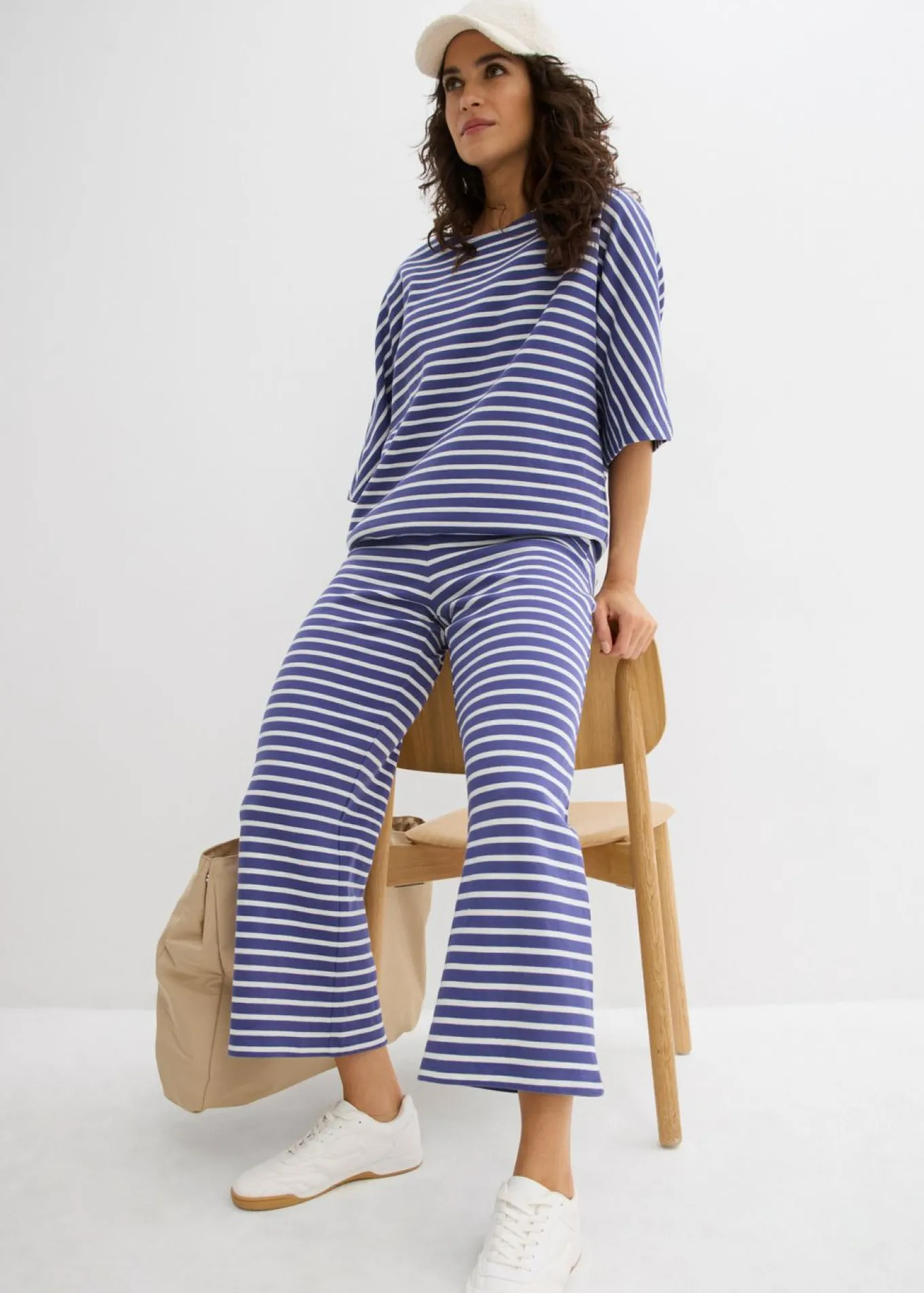 Pantalón de punto de algodón estructurado