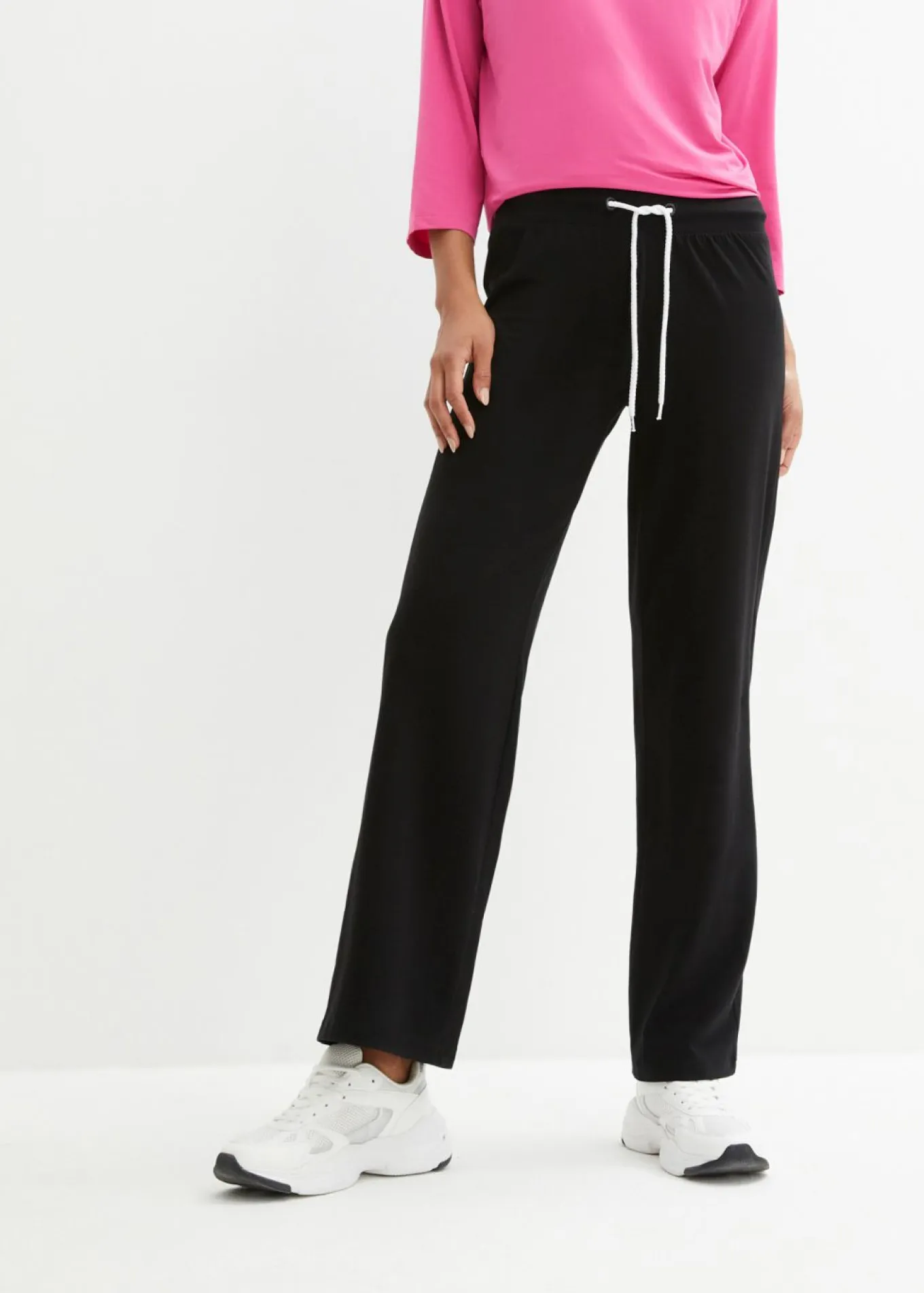 Pantalón de punto de algodón con elástico