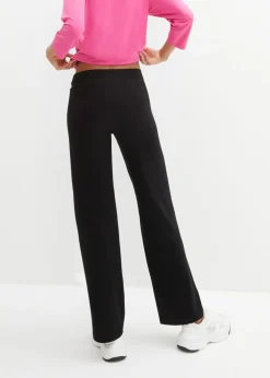 Pantalón de punto de algodón con elástico