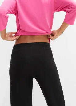 Pantalón de punto de algodón con elástico