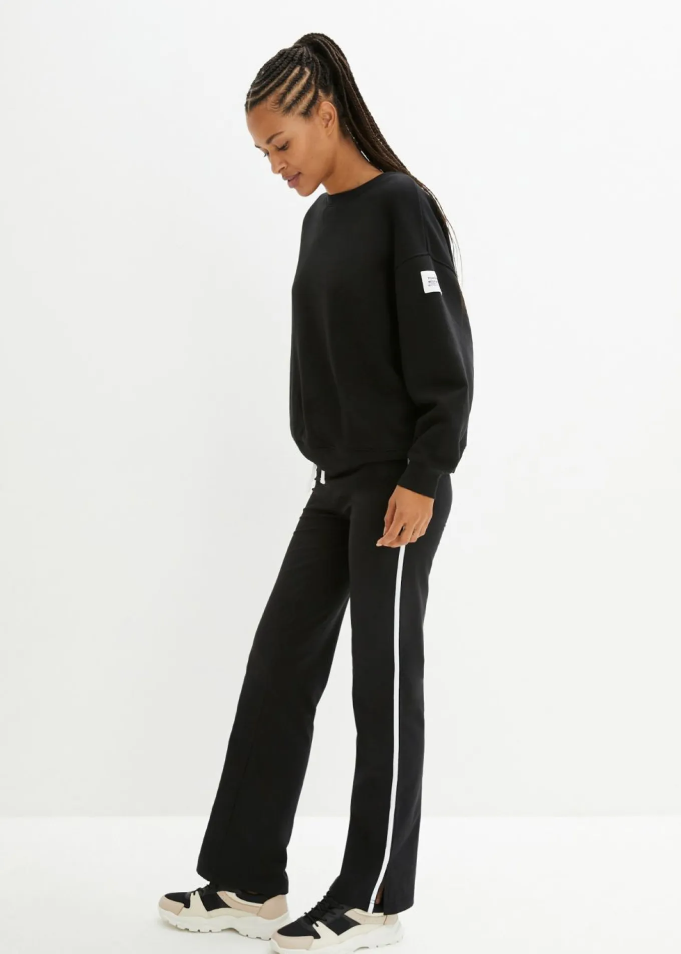 Pantalón de punto de algodón con elástico