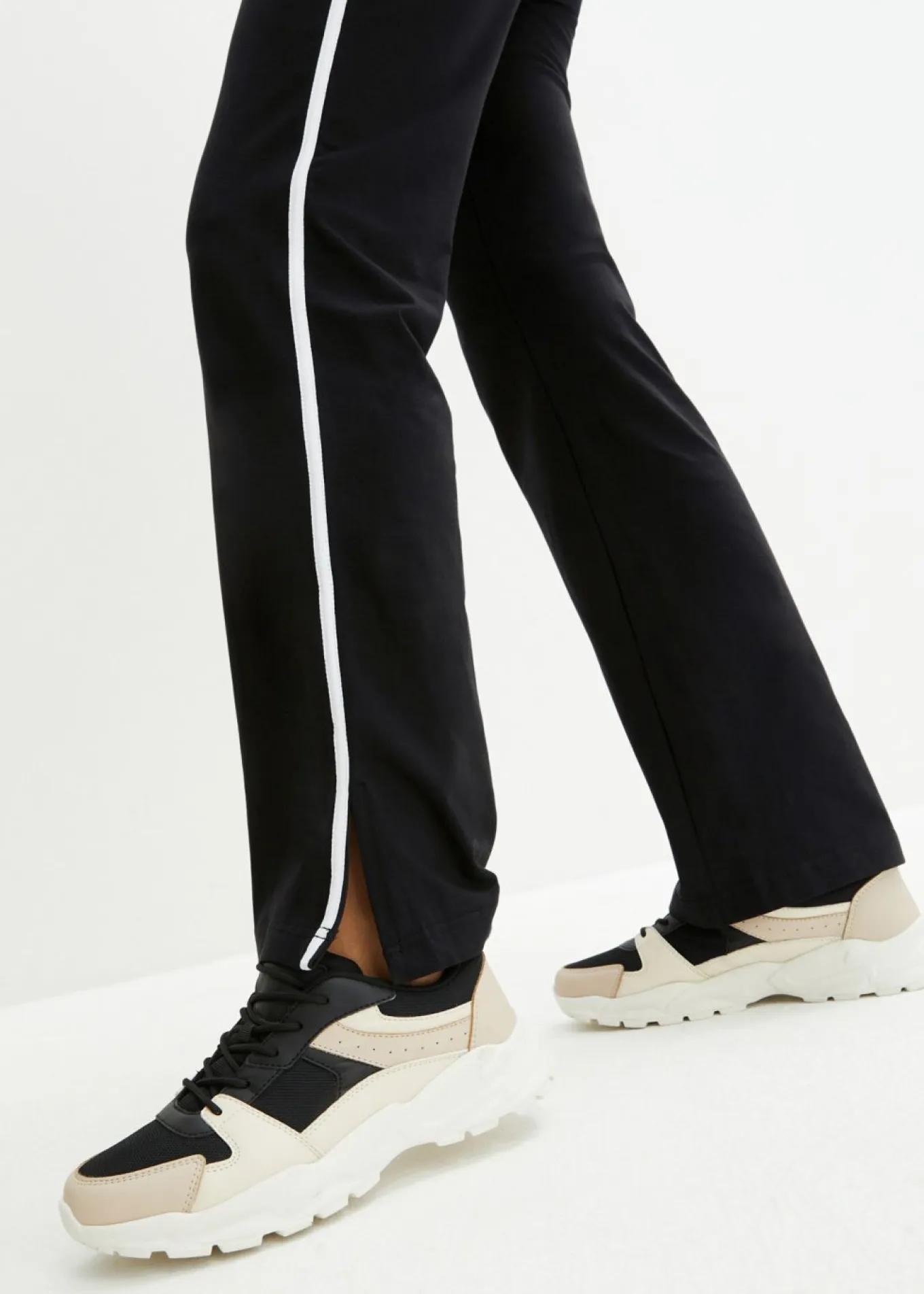 Pantalón de punto de algodón con elástico
