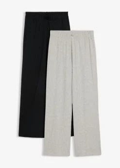 Pantalón de punto de canalé (2 unidades)