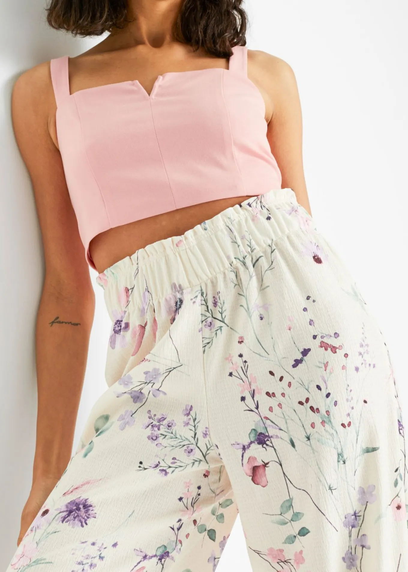 Pantalón de punto de crepé ligero
