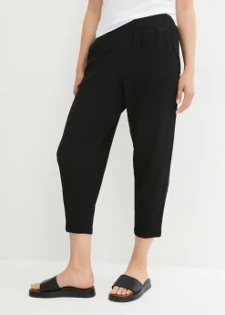 Pantalón de punto de material estructurado