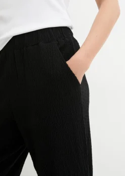 Pantalón de punto de material estructurado