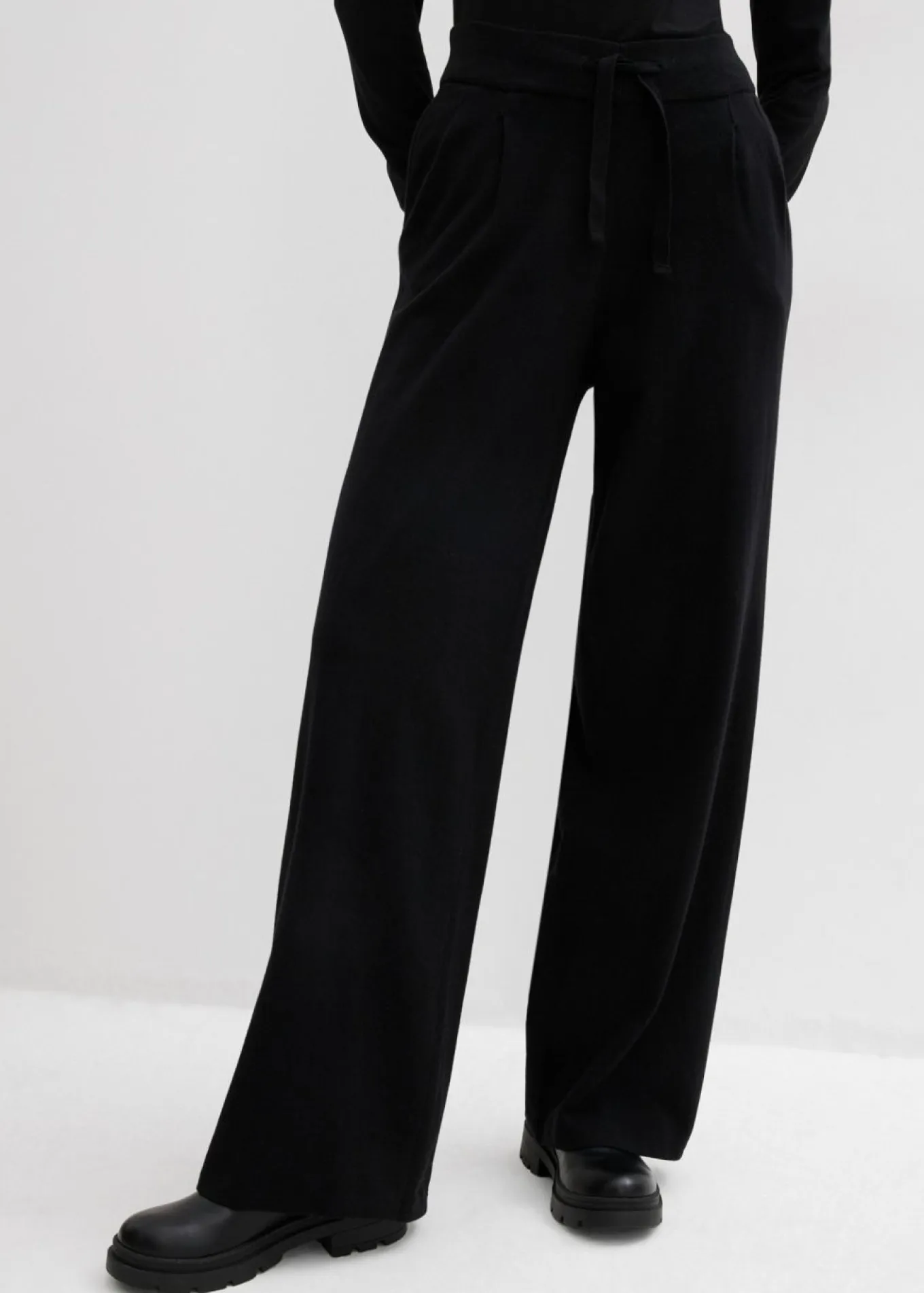 Pantalón de punto de mezcla de cachemir suave