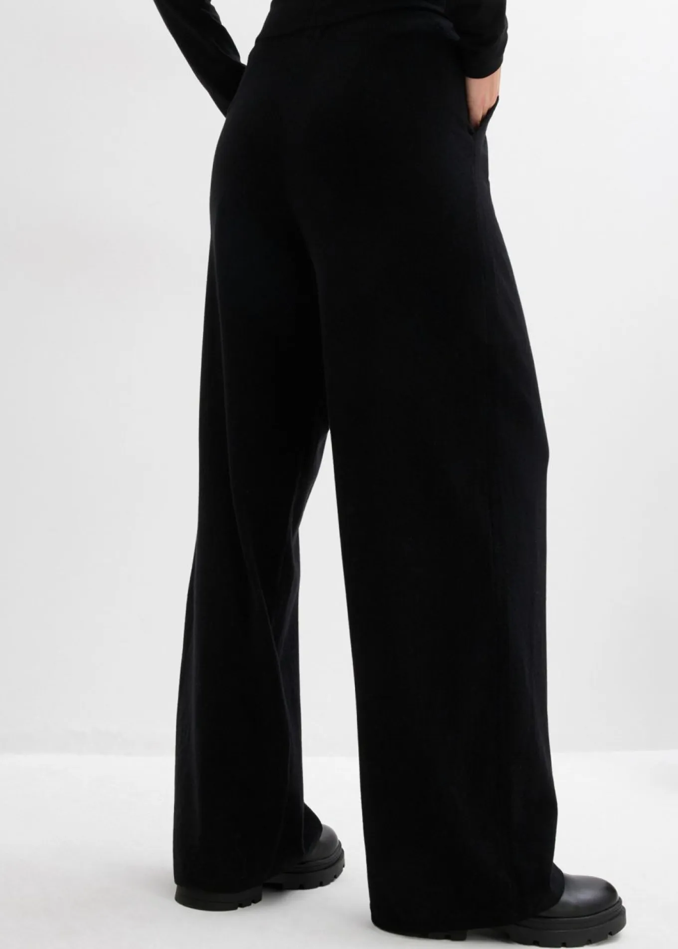 Pantalón de punto de mezcla de cachemir suave