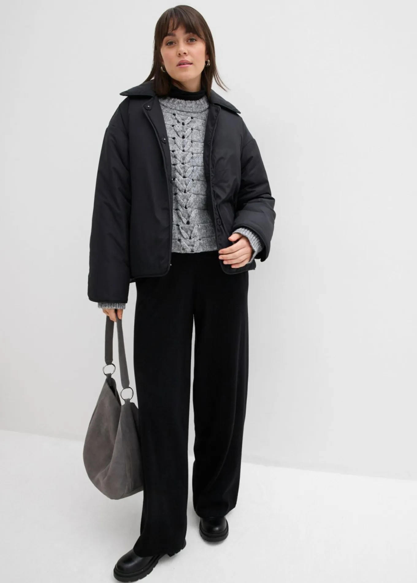 Pantalón de punto de mezcla de cachemir suave