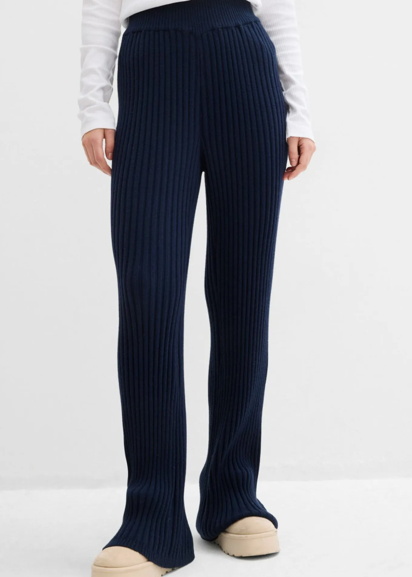 Pantalón de punto de mezcla de viscosa suave