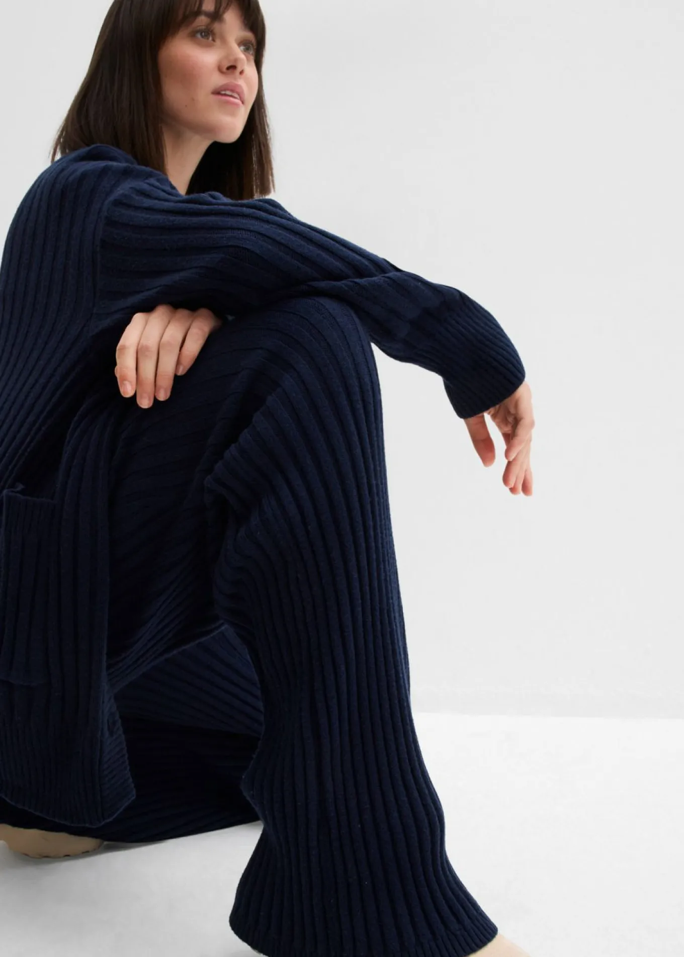 Pantalón de punto de mezcla de viscosa suave