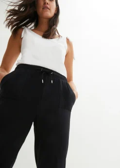 Pantalón de punto de mezcla de algodón elástico