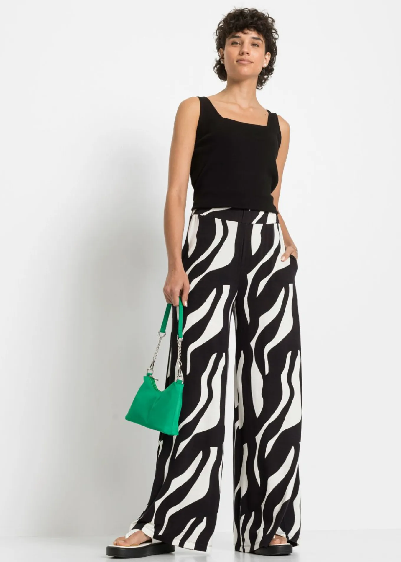 Pantalón de punto de mezcla de viscosa suave