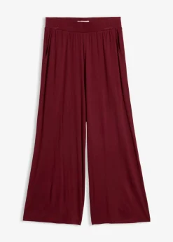 Pantalón de punto de mezcla de viscosa fluida, largo 7/8