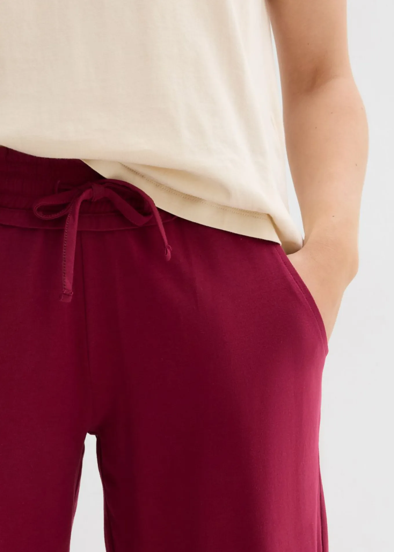 Pantalón de punto de mezcla de algodón
