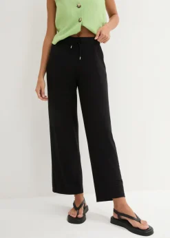Pantalón de punto de mezcla de viscosa fluida