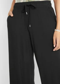 Pantalón de punto de mezcla de viscosa fluida