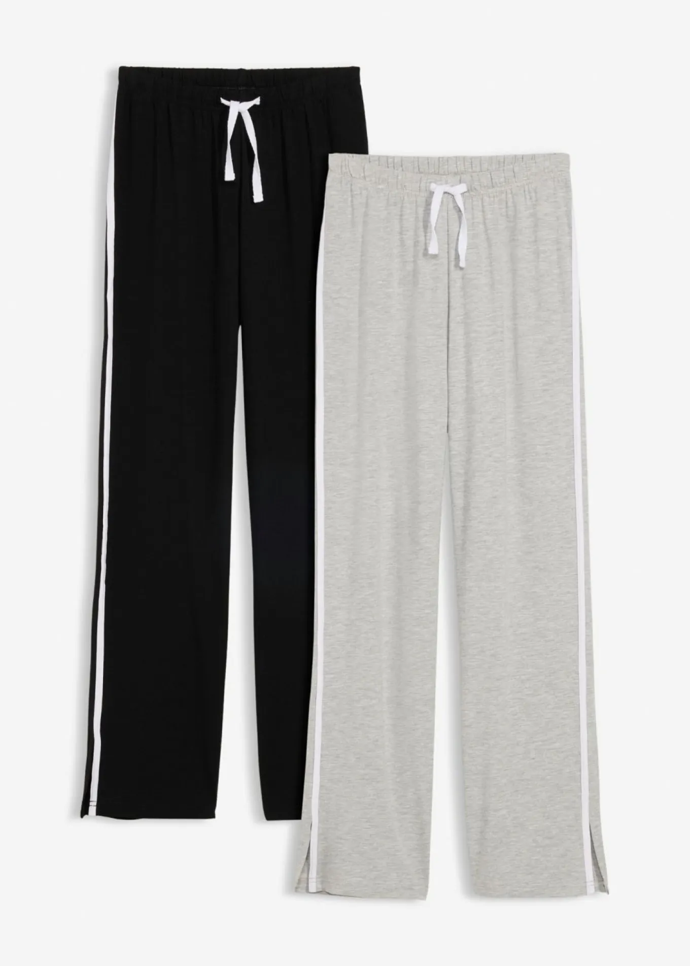Pantalón de punto de mezcla de algodón orgánico elástico (2 unidades)