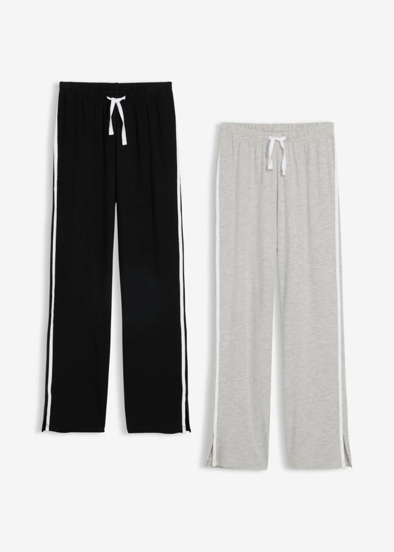 Pantalón de punto de mezcla de algodón orgánico elástico (2 unidades)