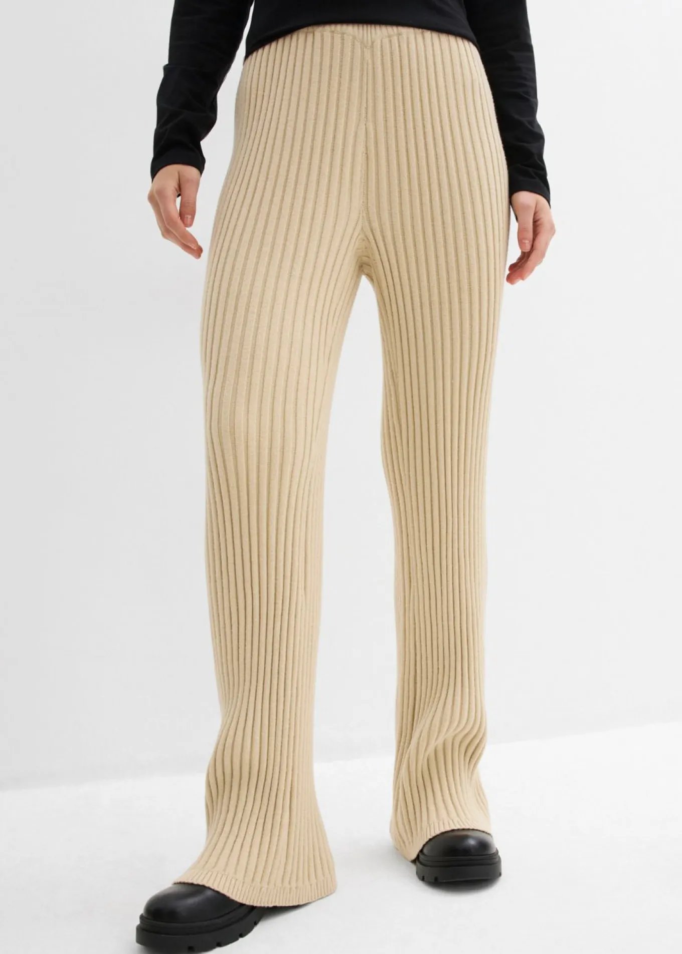 Pantalón de punto de mezcla de viscosa suave