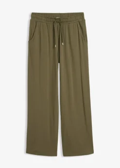 Pantalón de punto de mezcla de viscosa fluida