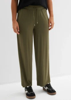 Pantalón de punto de mezcla de viscosa fluida