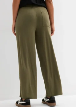 Pantalón de punto de mezcla de viscosa fluida