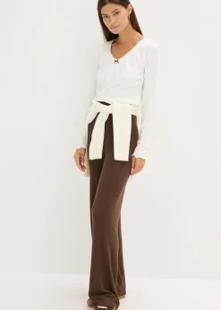 Pantalón de punto de mezcla de viscosa suave