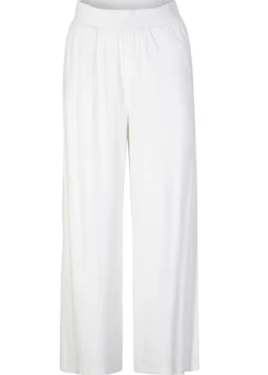 Pantalón de punto de mezcla de viscosa fluida, largo 7/8