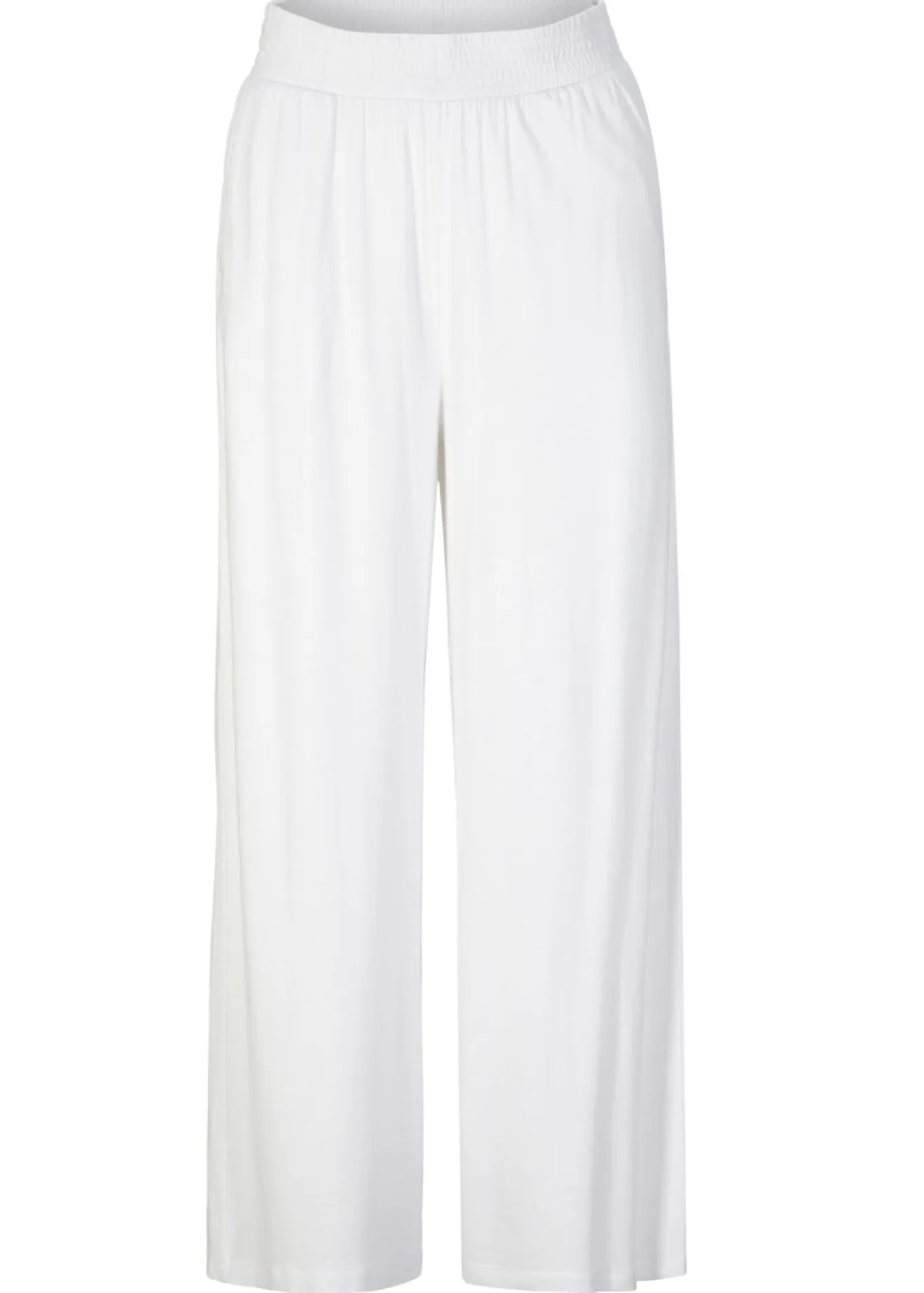 Pantalón de punto de mezcla de viscosa fluida, largo 7/8