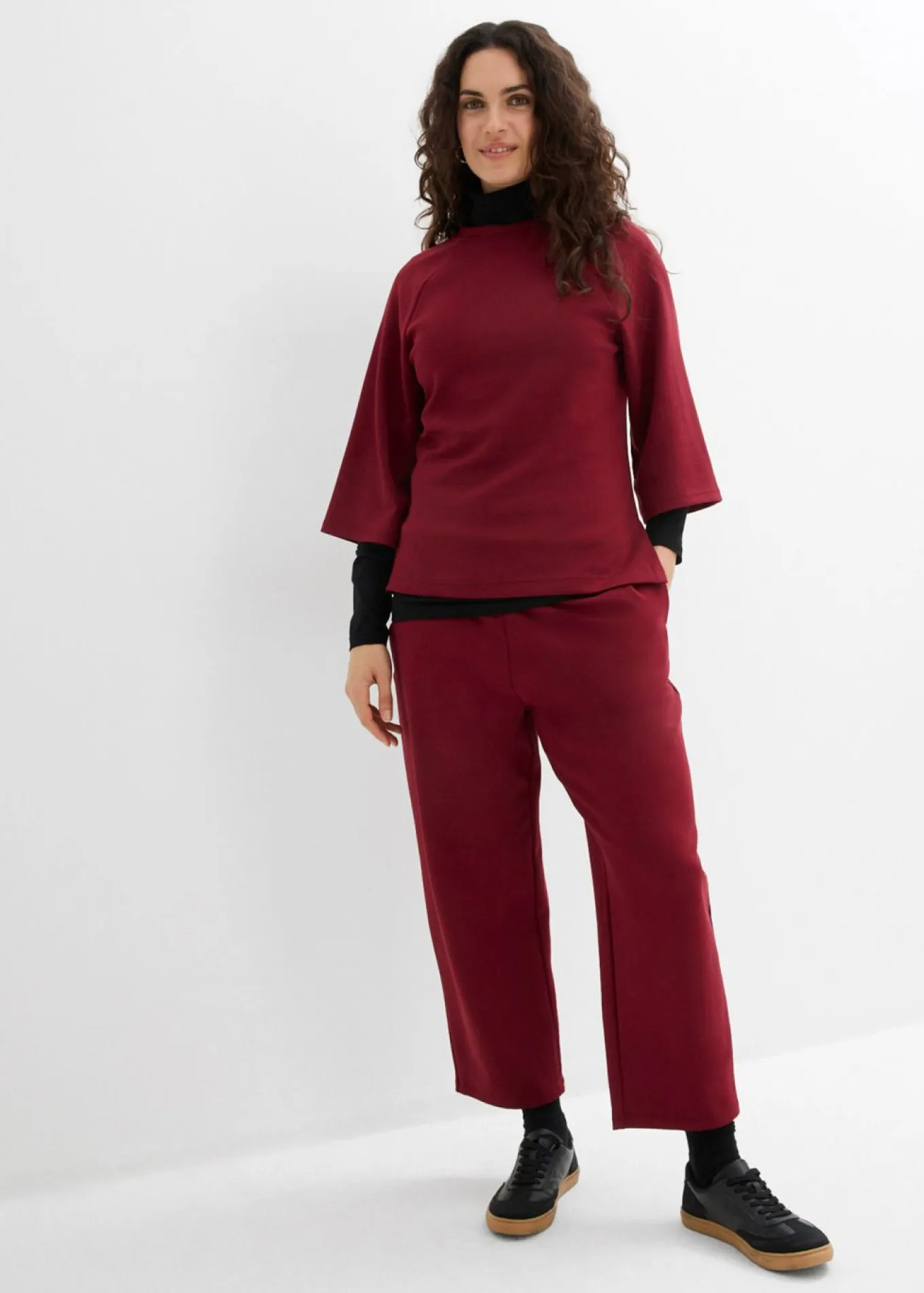Pantalón de punto de neopreno con corte barrel