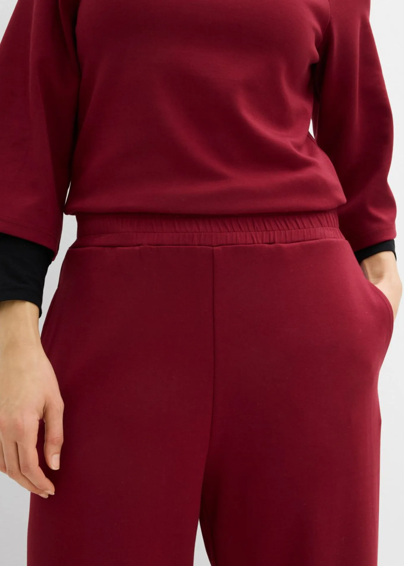 Pantalón de punto de neopreno con corte barrel