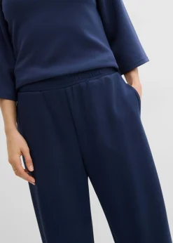 Pantalón de punto de neopreno con corte barrel