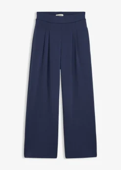 Pantalón de punto de neopreno con pinzas