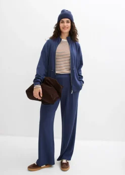 Pantalón de punto de neopreno con pinzas