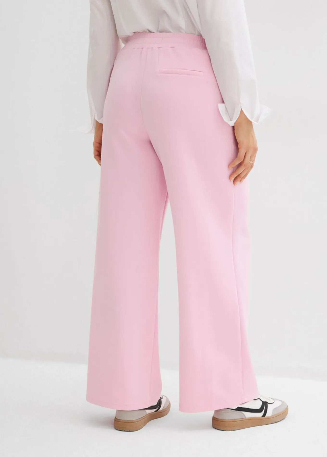 Pantalón de punto de neopreno con pinzas