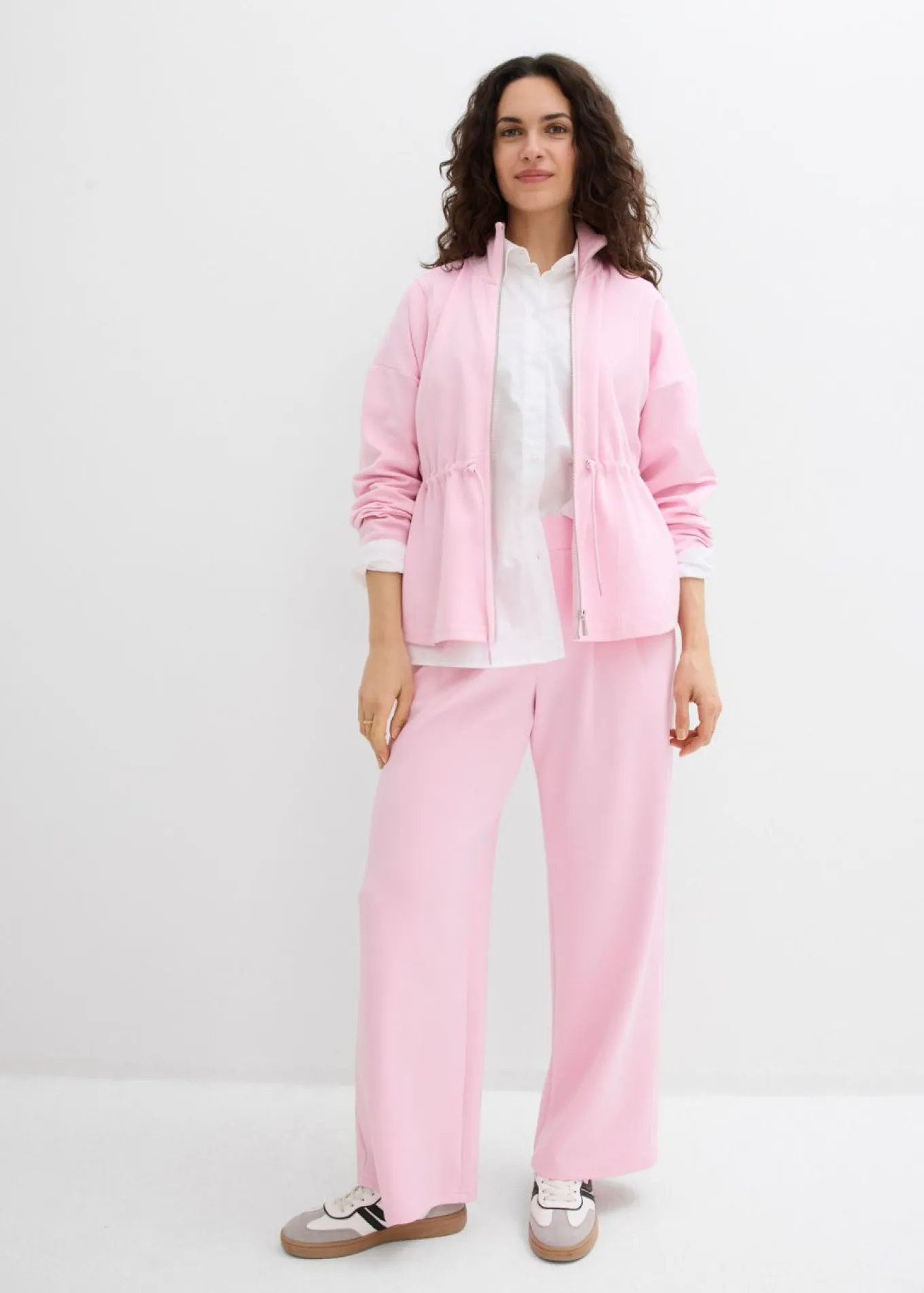 Pantalón de punto de neopreno con pinzas