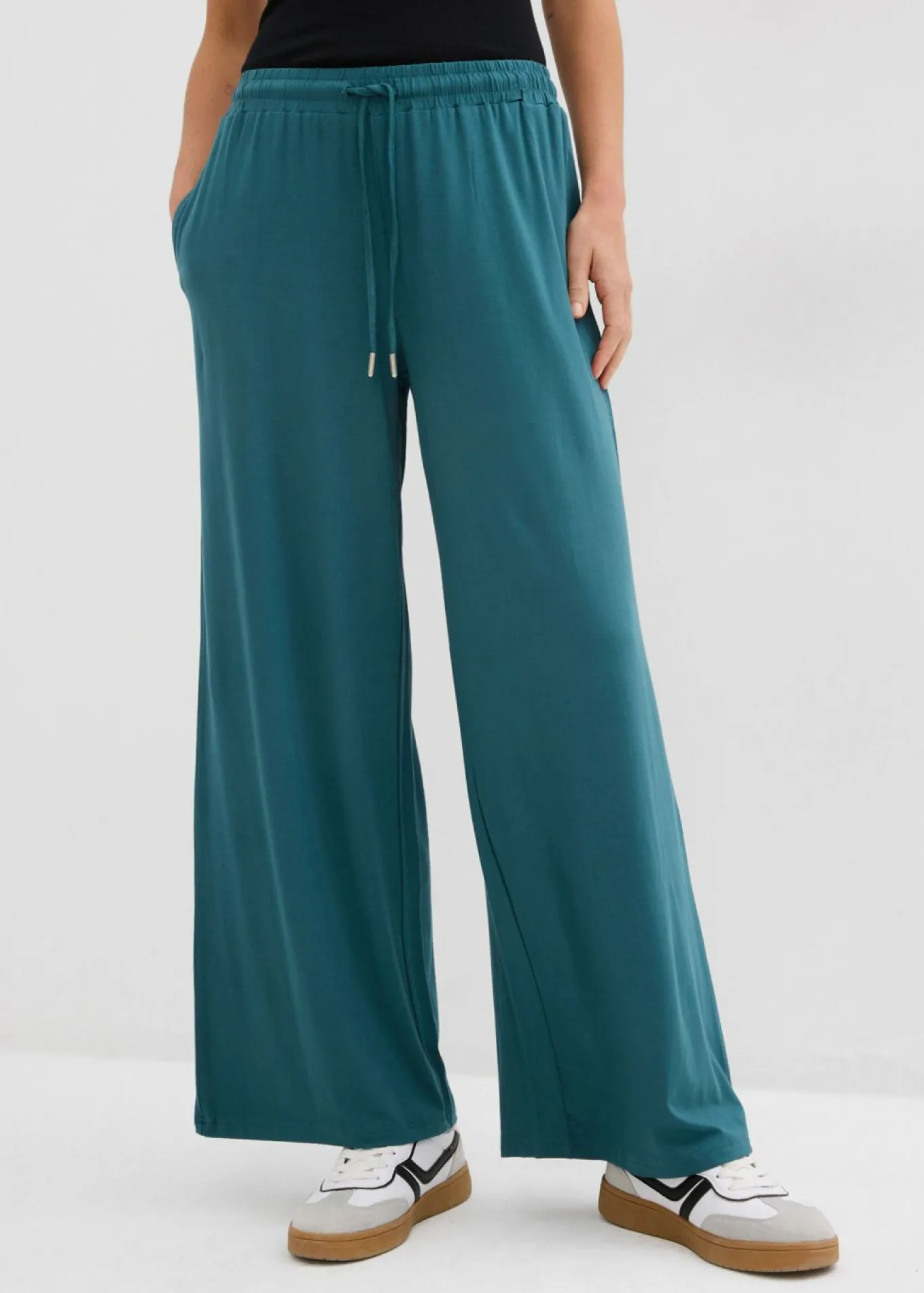 Pantalón de punto de viscosa fluida