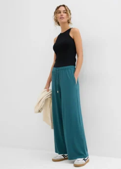 Pantalón de punto de viscosa fluida