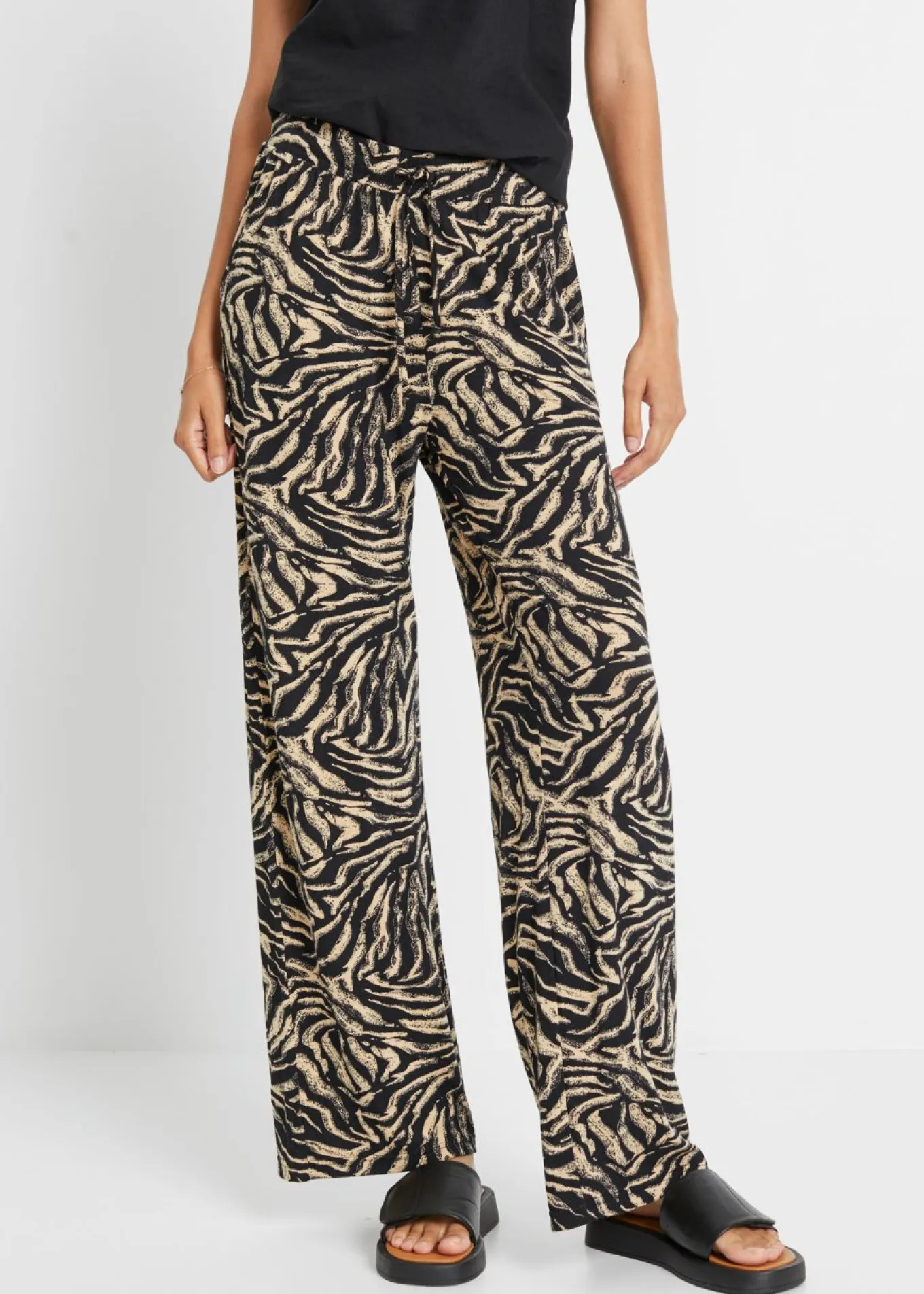 Pantalón de punto de viscosa fluida